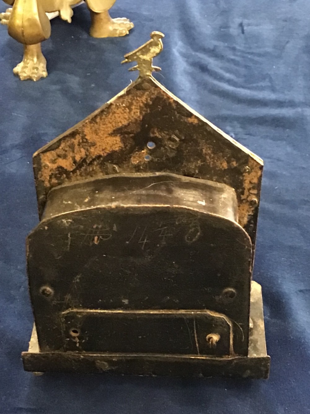 Victorian Brass and Iron Money Bank  View II