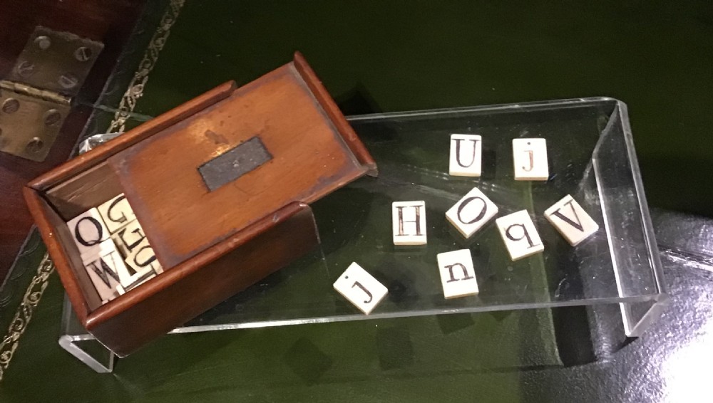 Collection of bonework alphabet teaching letters View II