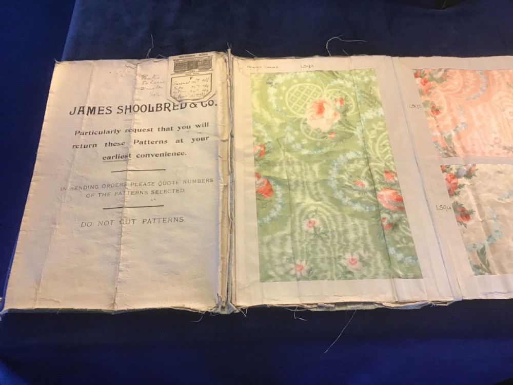 RARE James Shoolbred & Co Fabric Sample Catalogue  View II