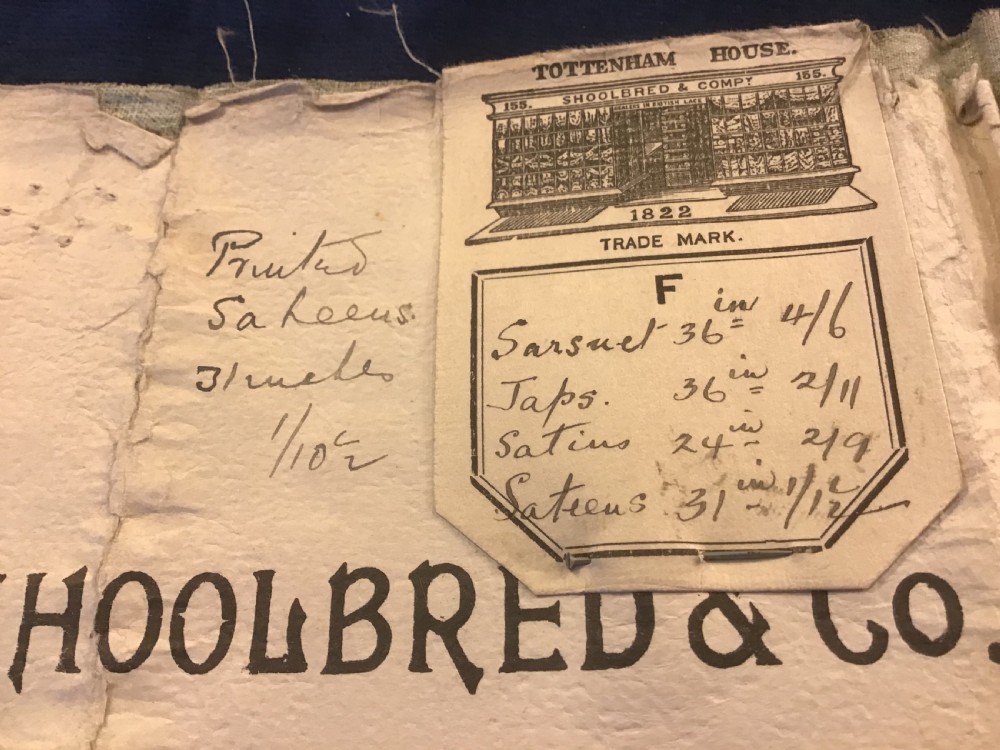 RARE James Shoolbred & Co Fabric Sample Catalogue  View XV