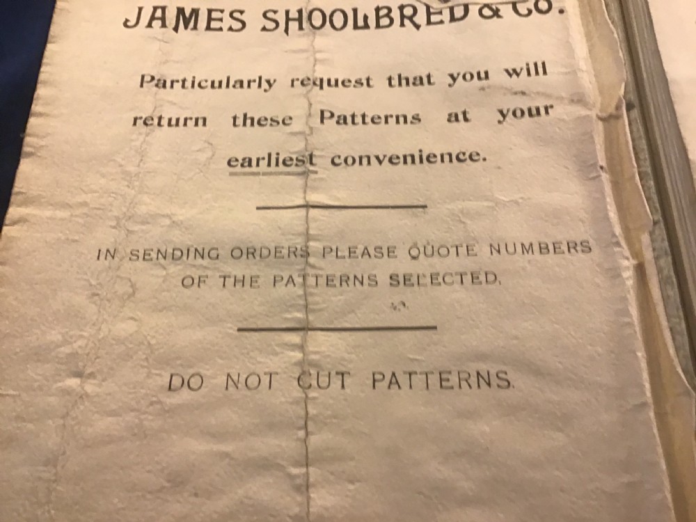 RARE James Shoolbred & Co Fabric Sample Catalogue  View XVII