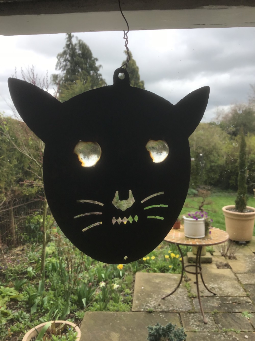 Rare French cat bird scarer  View III