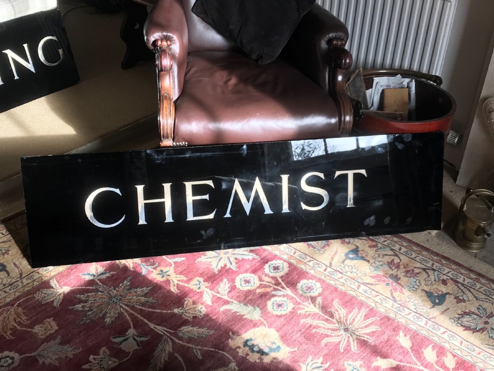 1920’s Glass Shop sign Chemist  View IV