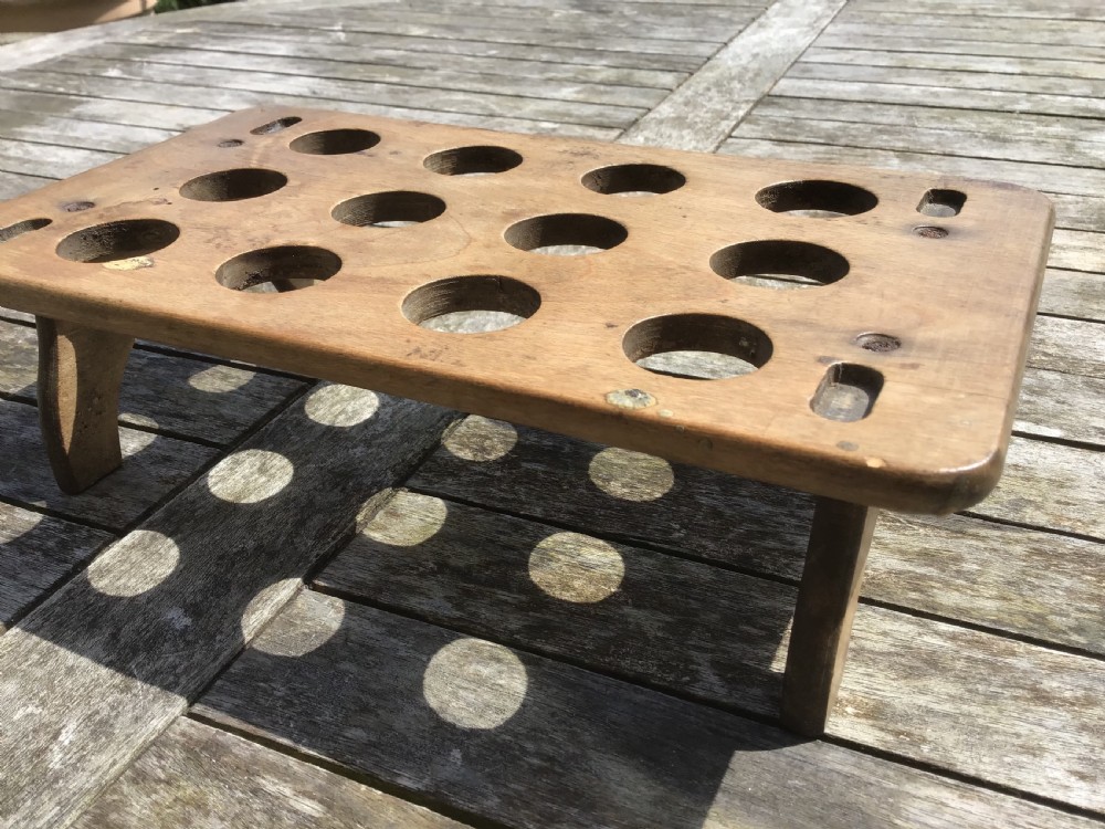 Antique Welsh Sycamore Egg Rack 