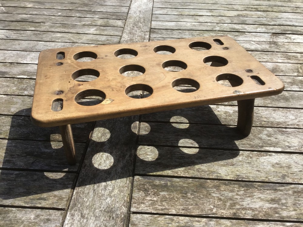 Antique Welsh Sycamore Egg Rack  View II