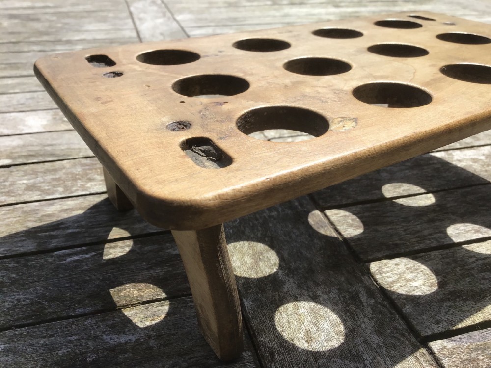Antique Welsh Sycamore Egg Rack  View III