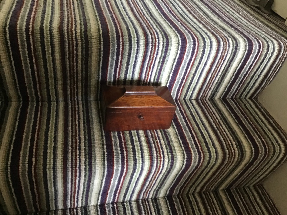 Georgian Mahogany Tea Caddy of small proportions  View II