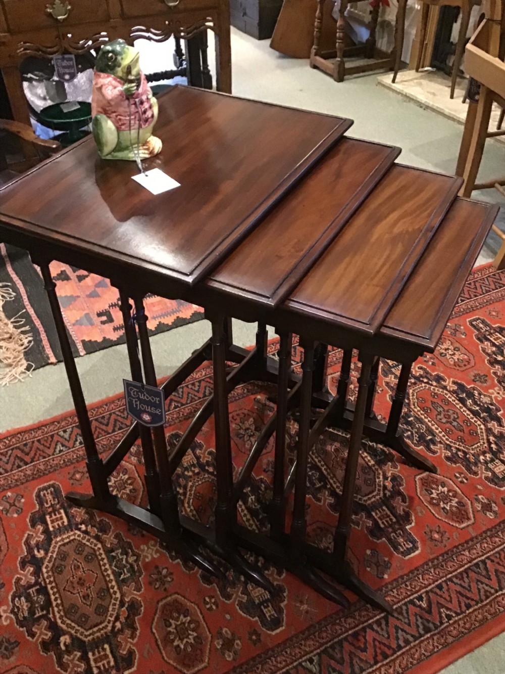 Edwardian mahogany quartetto nest of tables  View III