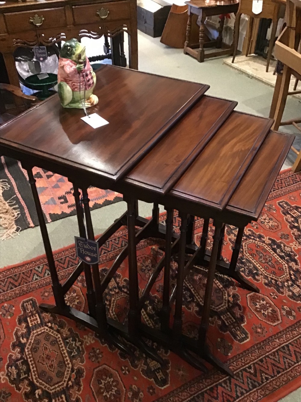 Edwardian mahogany quartetto nest of tables  View IV
