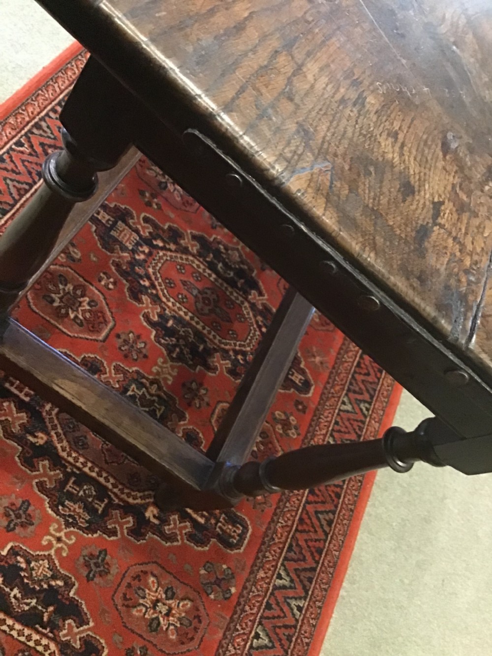 18th century Country Oak Side Table  View II