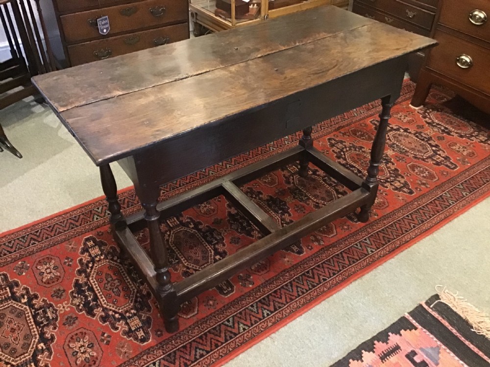 18th century Country Oak Side Table  View IV