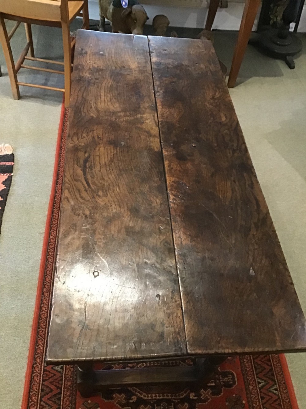 18th century Country Oak Side Table  View V