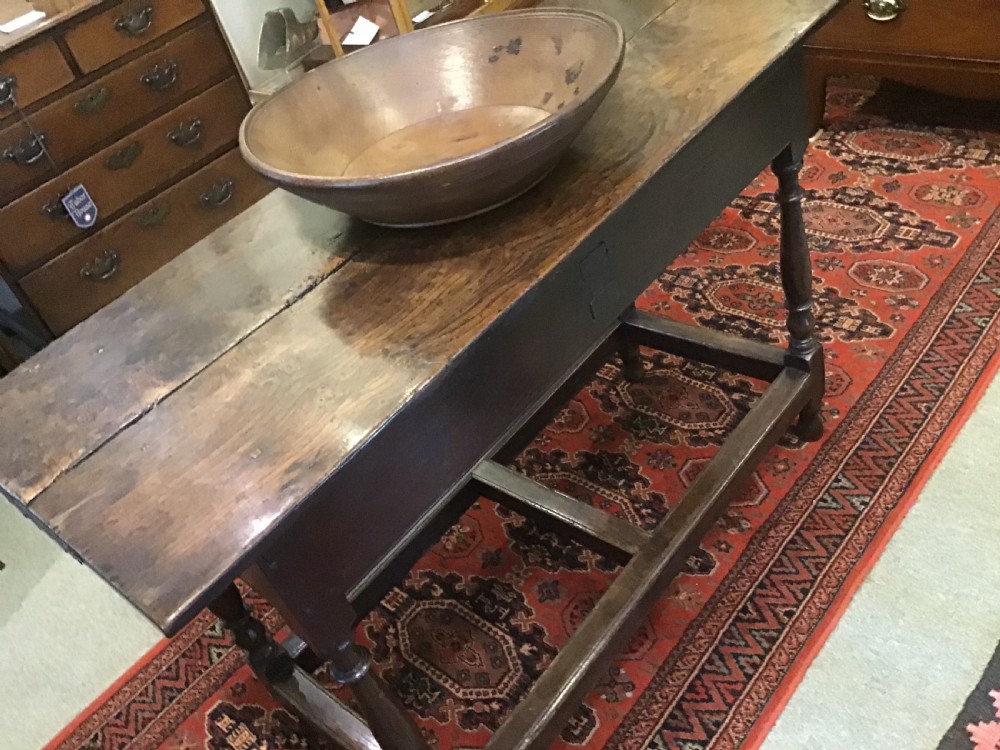 18th century Country Oak Side Table  View IX