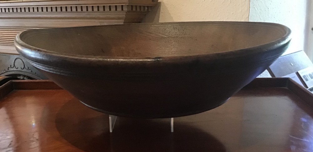 Early 19th century Sycamore Dairy Bowl  View III