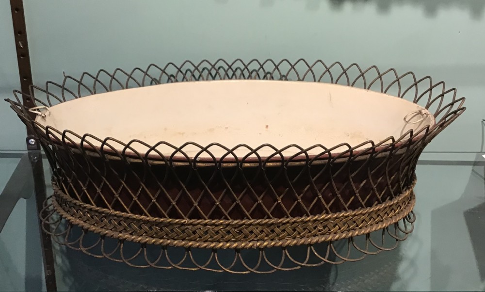 French wire work and toleware jardiniere  View II