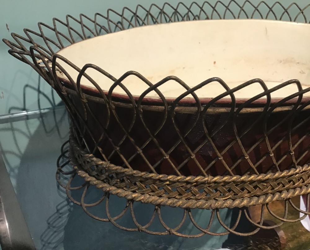 French wire work and toleware jardiniere  View IV