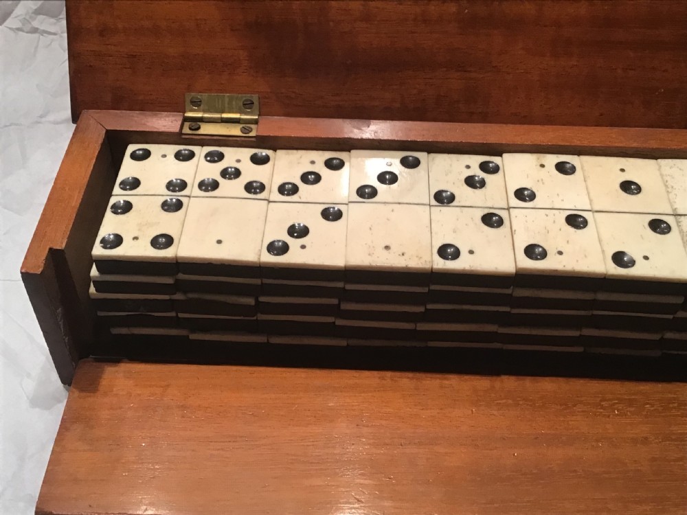 Double Nine antique set of Dominoes  View III
