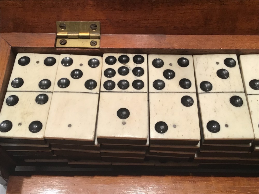 Double Nine antique set of Dominoes  View IV