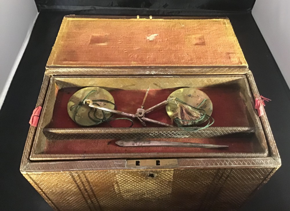 Victorian embossed Leather Apothecary Box  View III