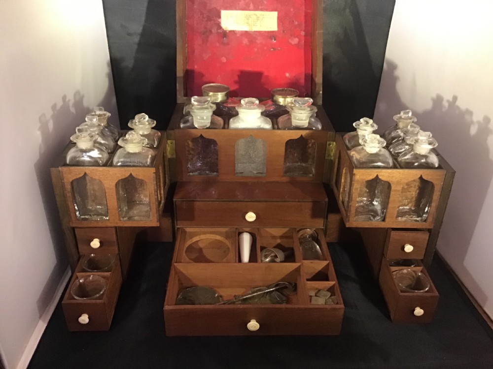 Mahogany and Rosewood strung Apothecary Chest  View III