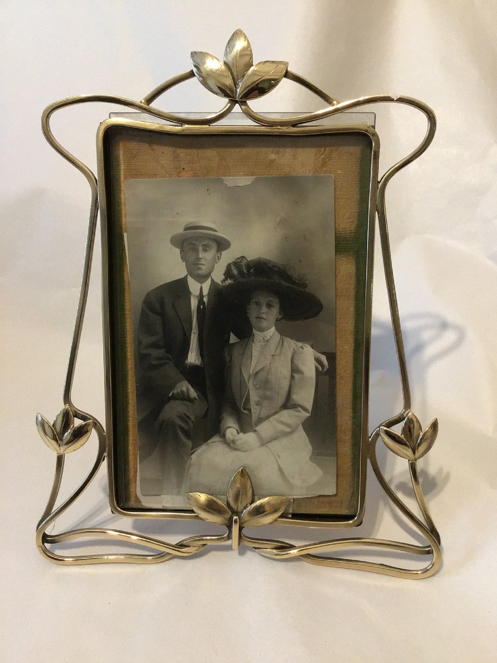Art Nouveau Brass Photograph Frame 