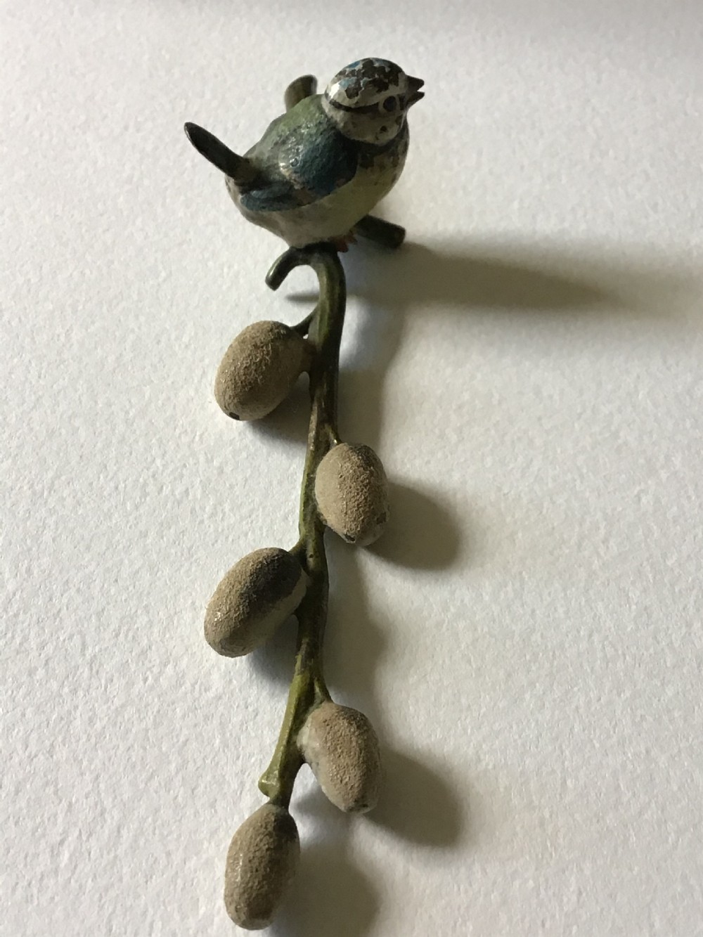 Cold painted bronze blue tit  View VII