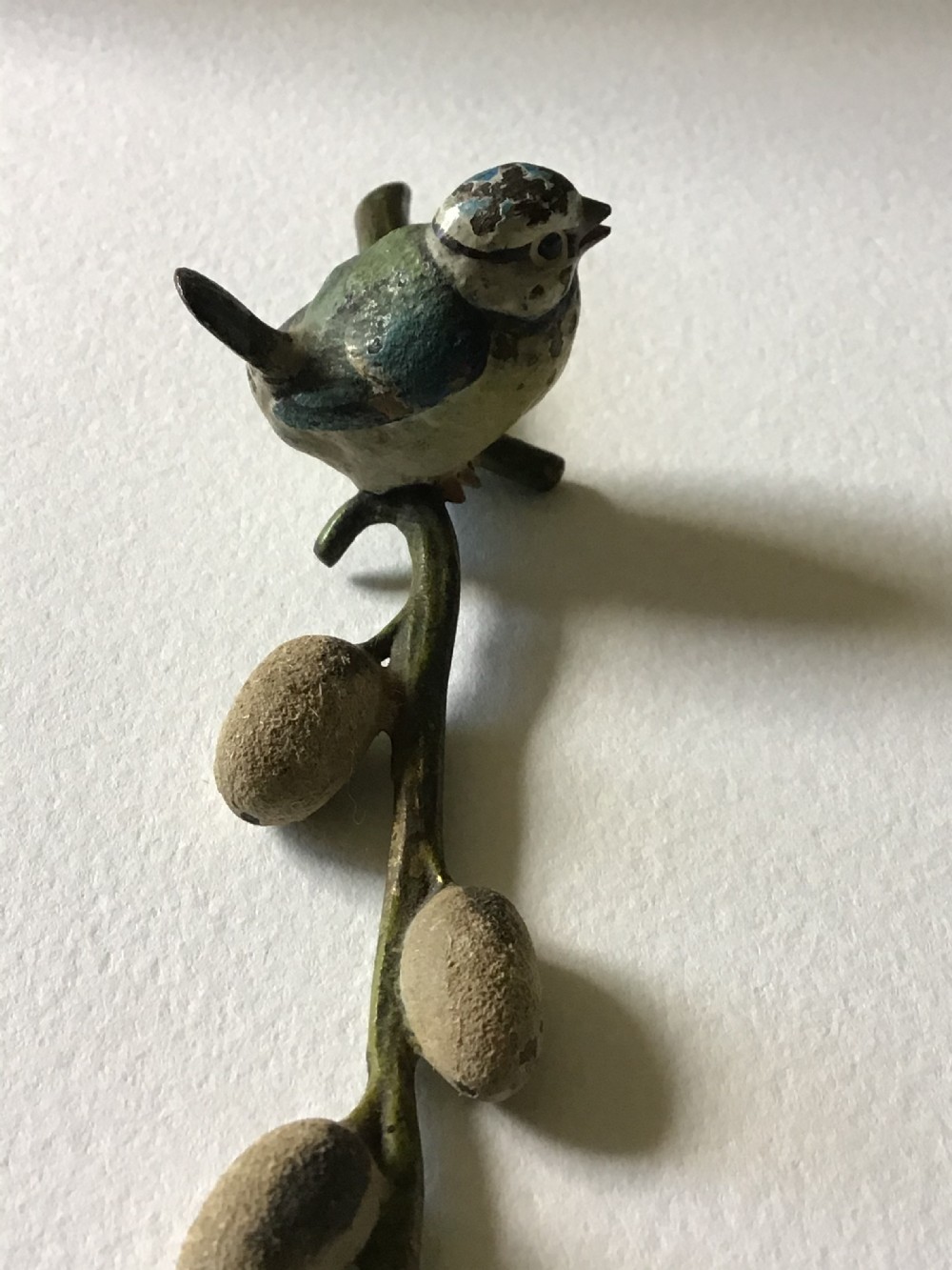 Cold painted bronze blue tit  View VIII