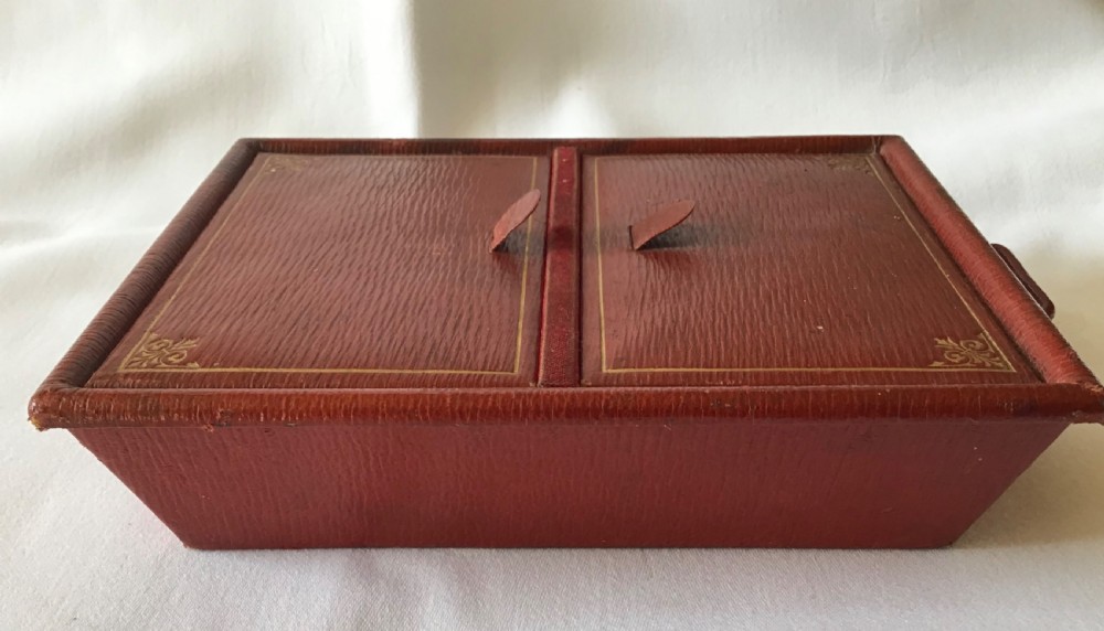 Red Leather Sewing Box 