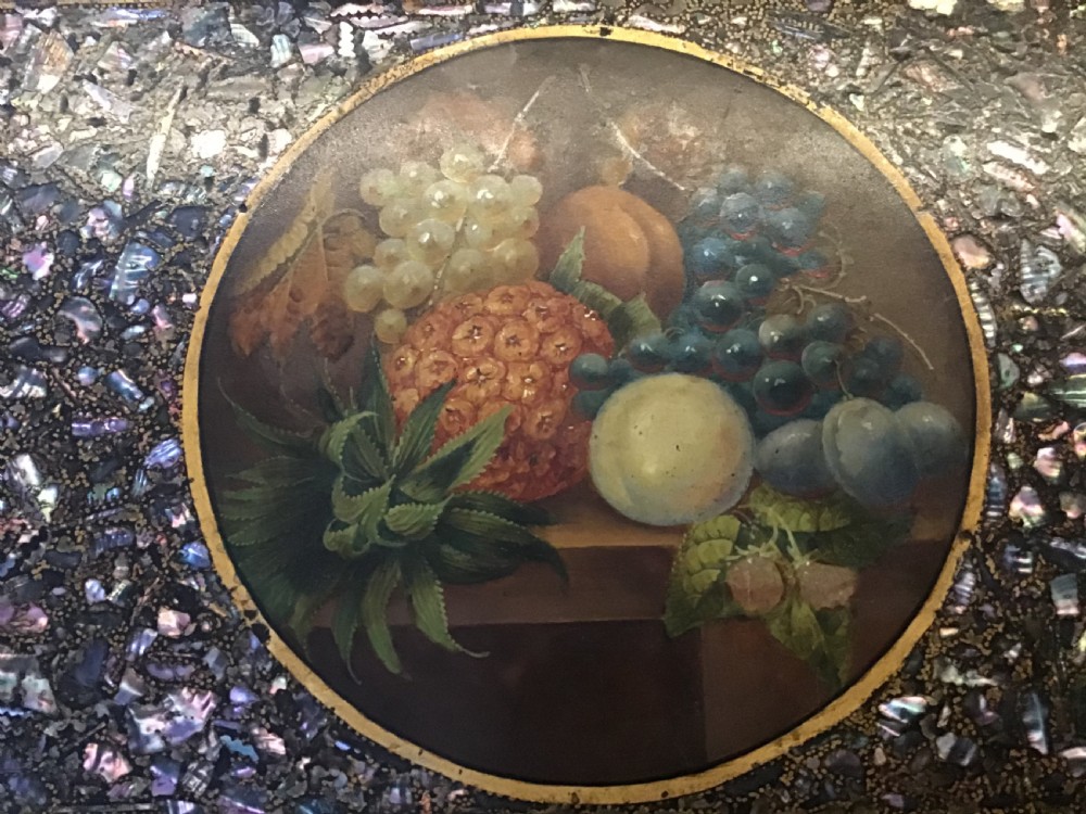 Ladies Gilded Papier Mache Writing Slope  View XIII