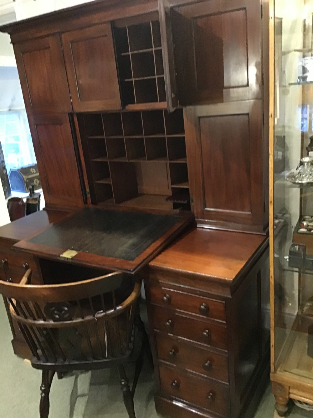 Country House Estate Gentleman’s Desk and Cabinet    View VI