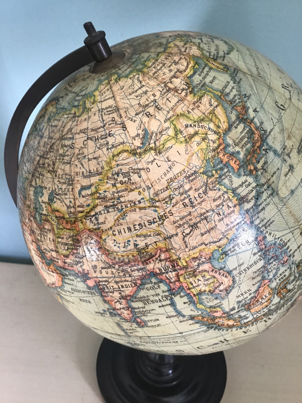 c19 German Table Globe  View III