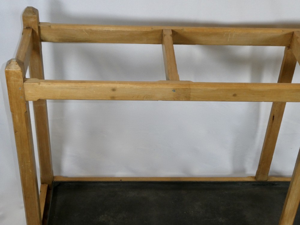 Antique Country House Pine Double Stick Stand  View III