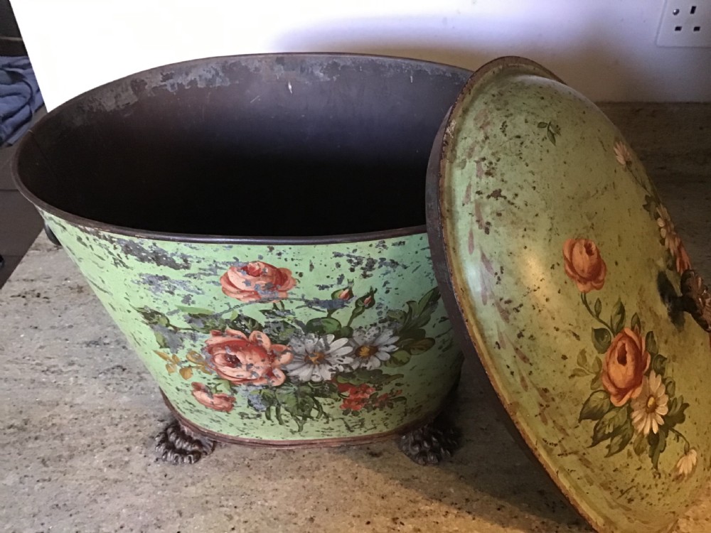 Victorian Toleware Coal Bucket  View III