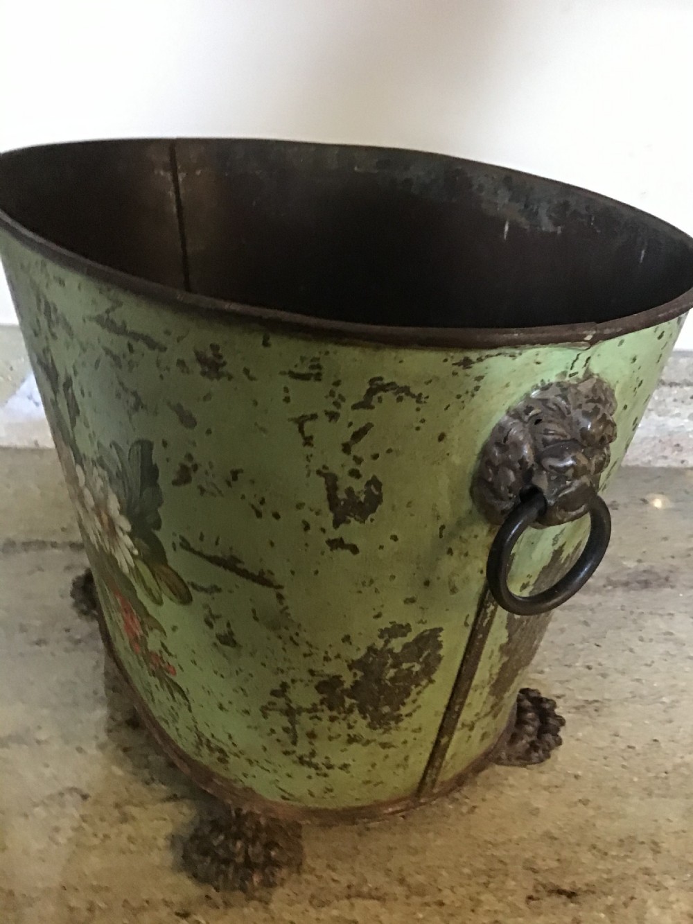 Victorian Toleware Coal Bucket  View IX