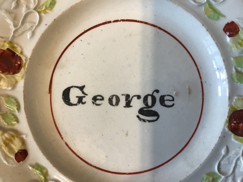 Rare early 19th century Child’s Nursery Plate - George  View III
