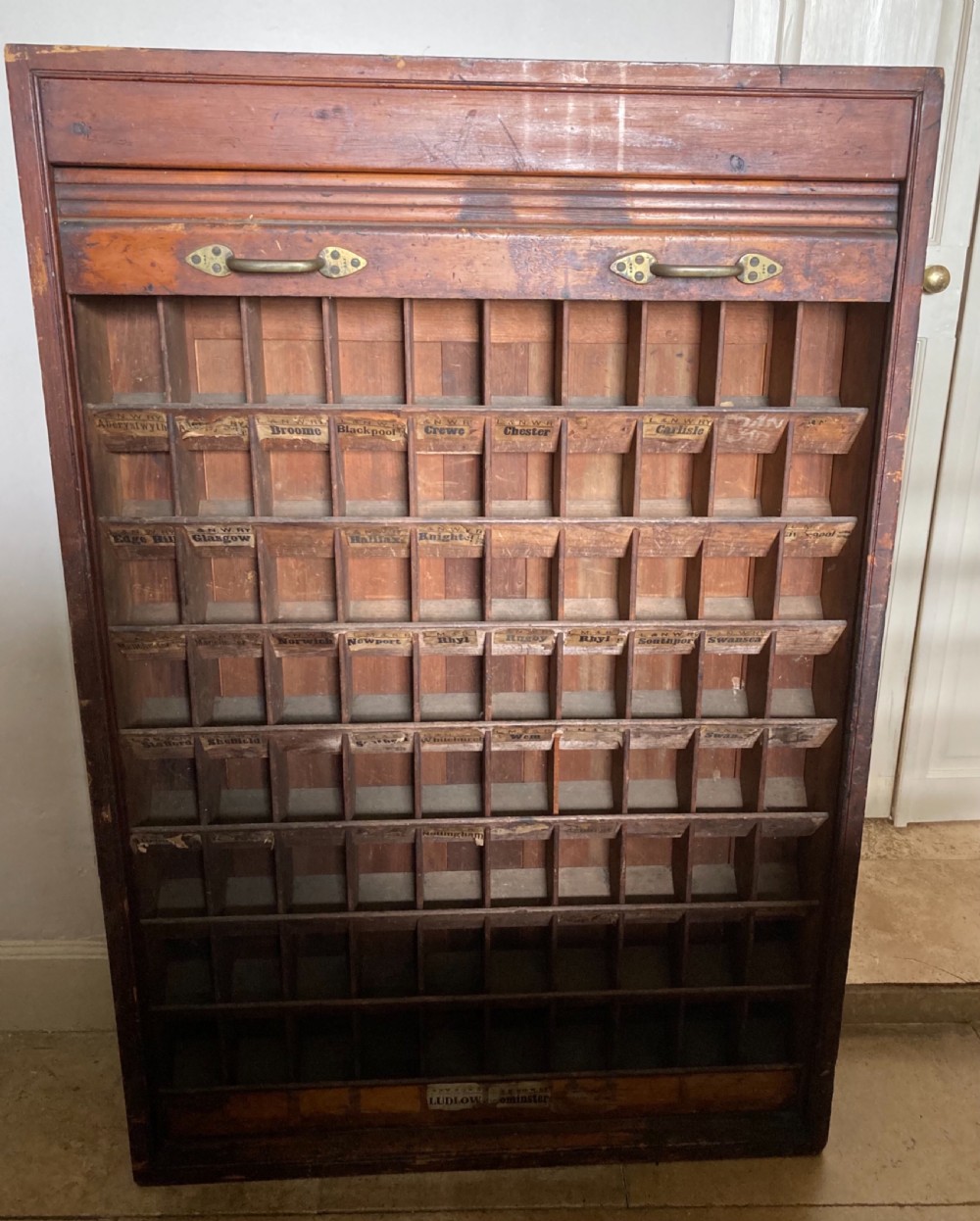LNWR and G.W.R pigeon ticket cabinet 