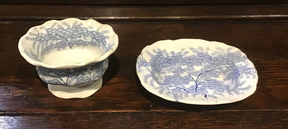 Rare set of child’s miniature dinner service by Alcock & Co View IV