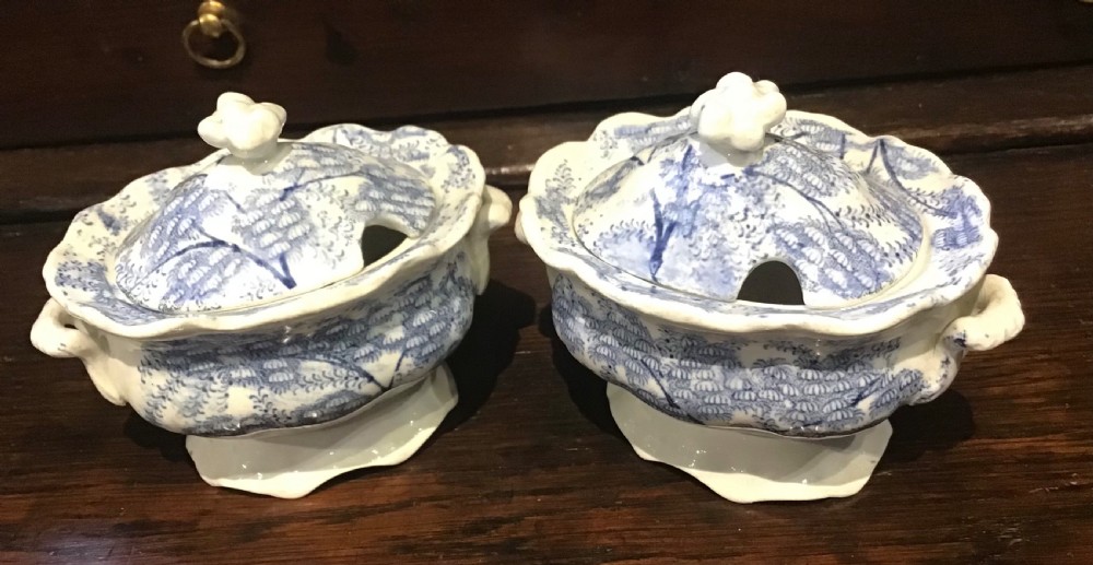 Rare set of child’s miniature dinner service by Alcock & Co View VI