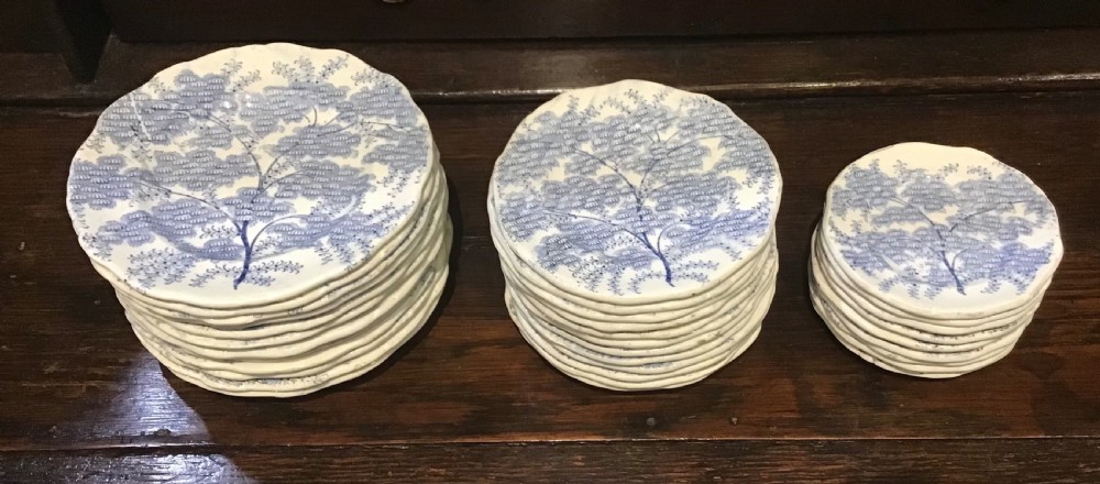 Rare set of child’s miniature dinner service by Alcock & Co View IX