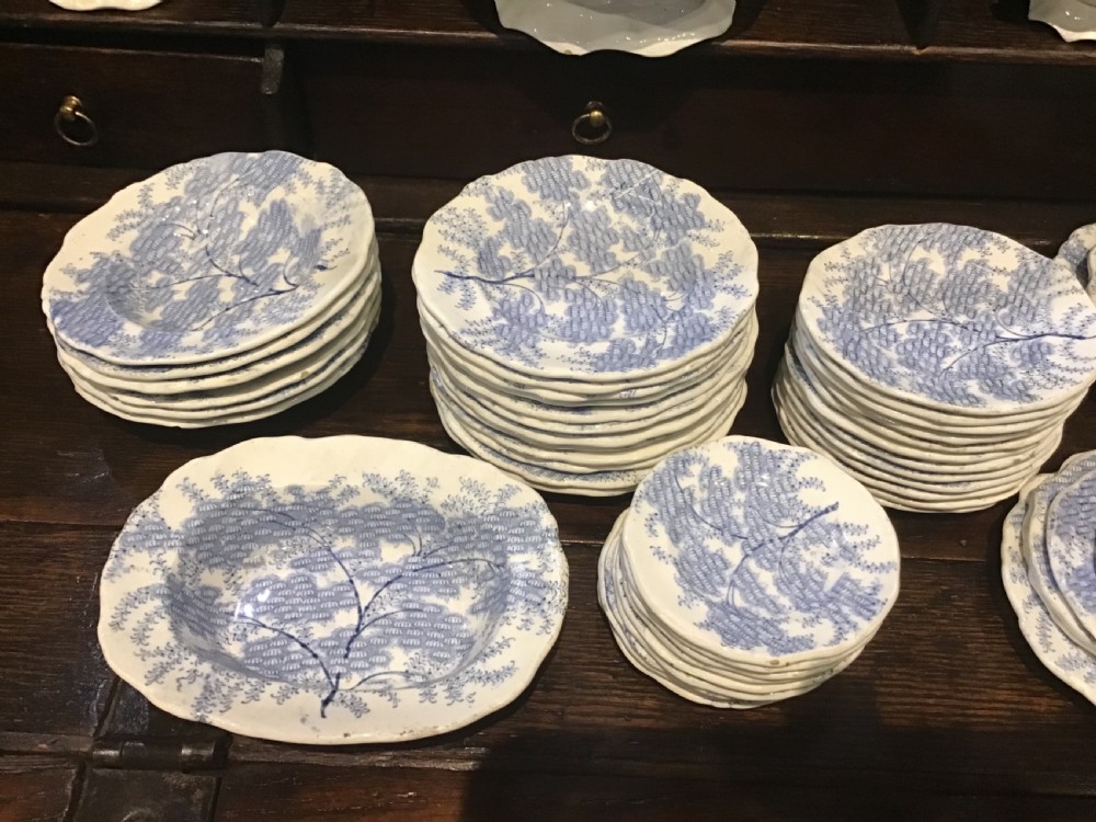 Rare set of child’s miniature dinner service by Alcock & Co View XI