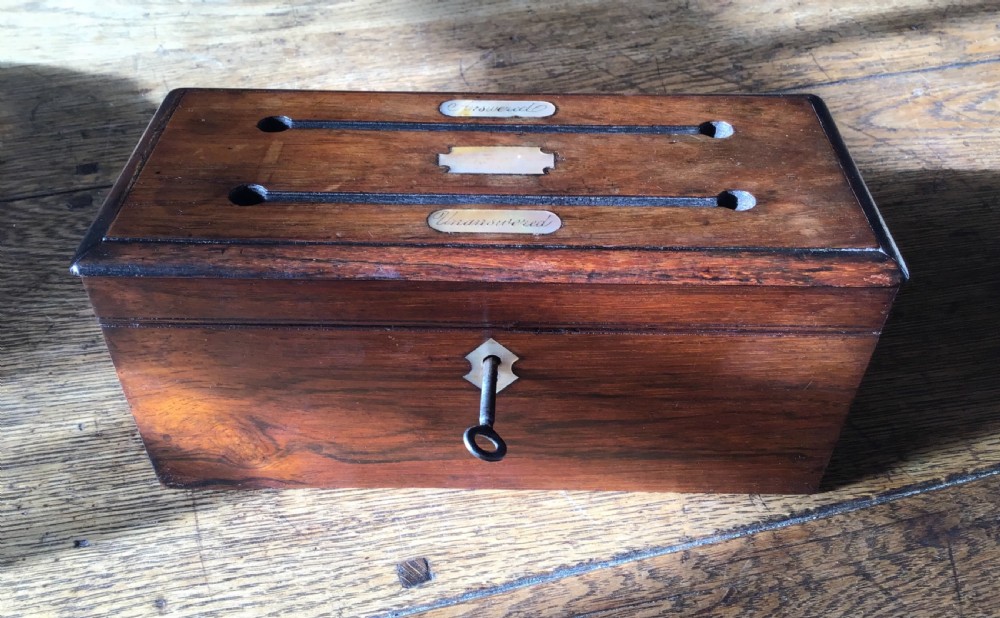 Regency Rosewood Letter Box 