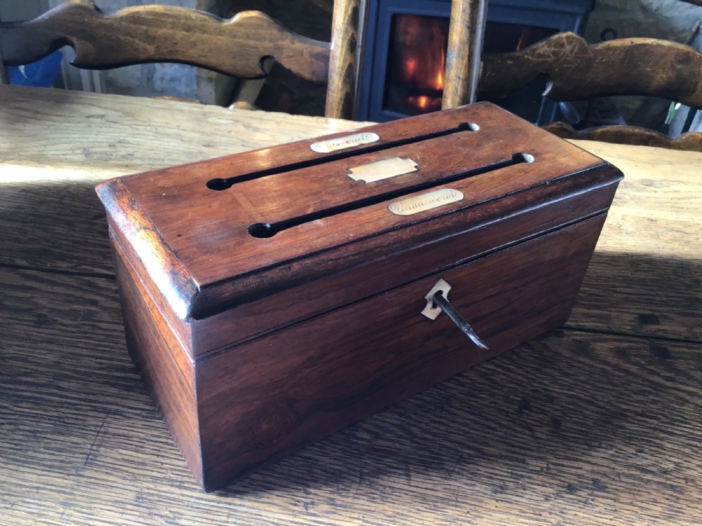 Regency Rosewood Letter Box  View X
