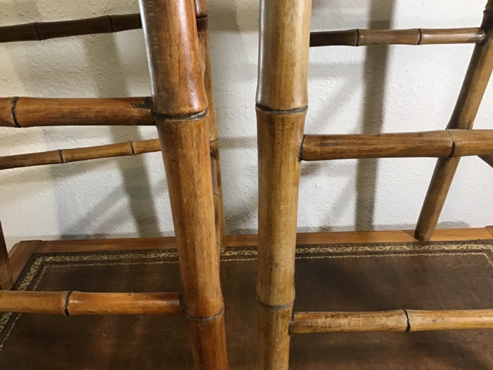 Pair of Victorian Bamboo High Chairs  View VII