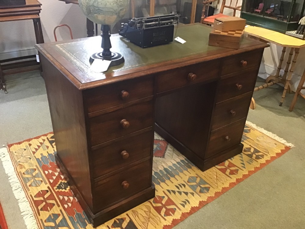 Victorian Mahogany Partners Desk of small proportions  View II