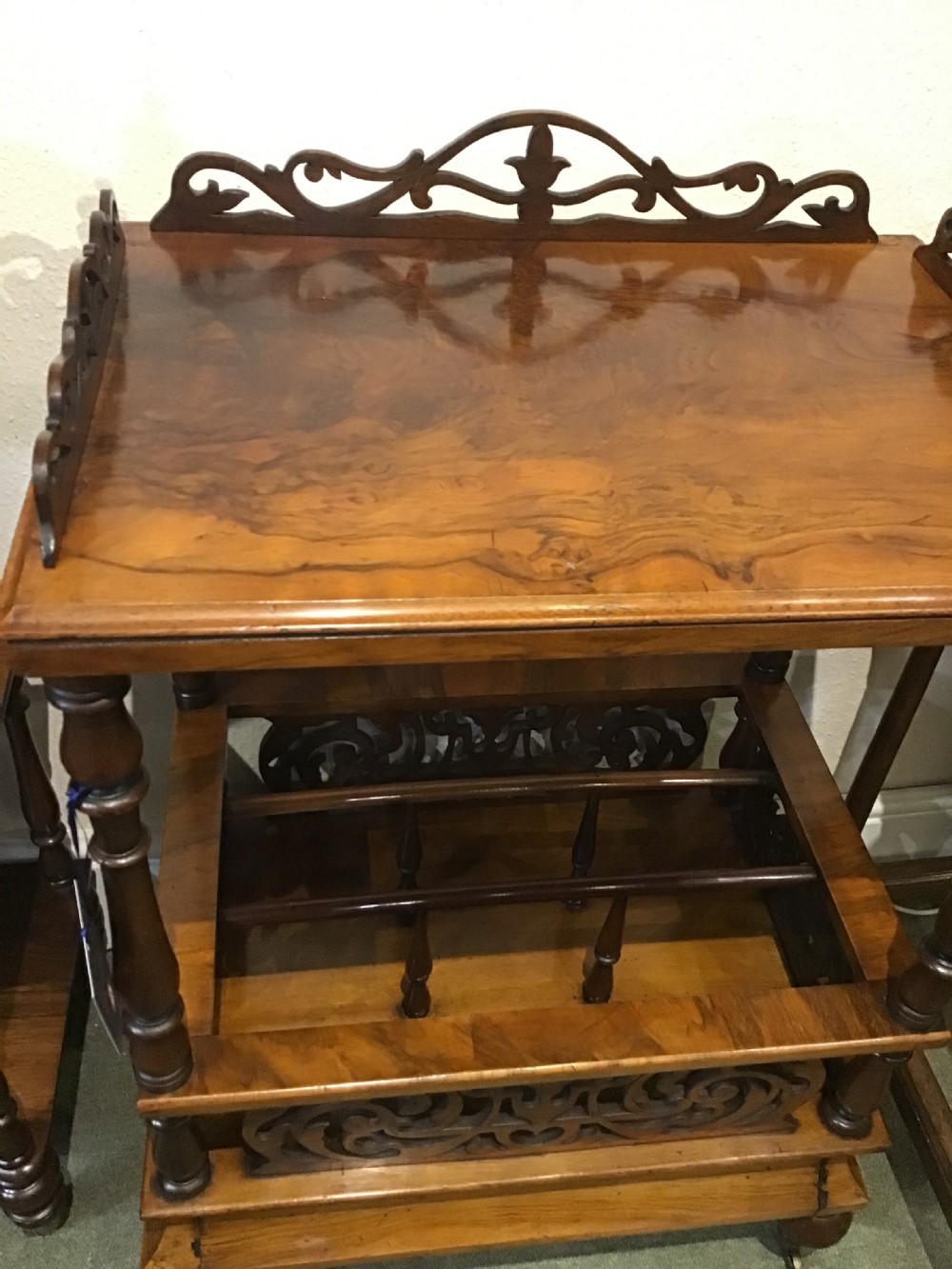 Victorian Walnut Canterbury  View IV