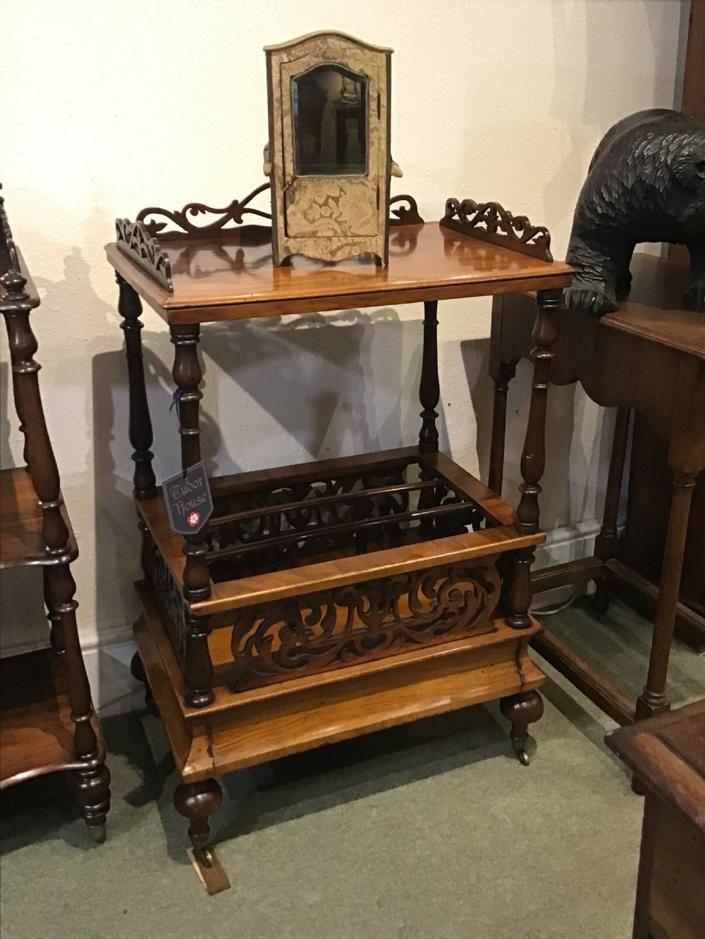 Victorian Walnut Canterbury  View VI