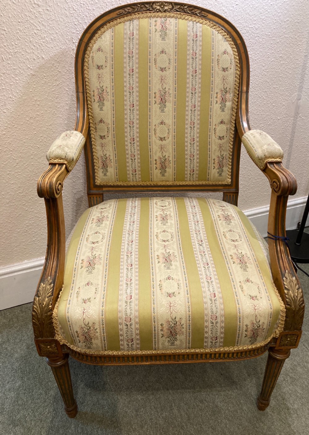 Victorian satinwood armchair 