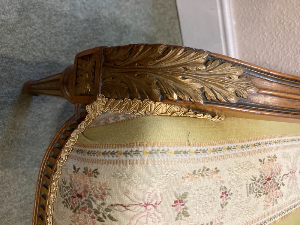 Victorian satinwood armchair  View II