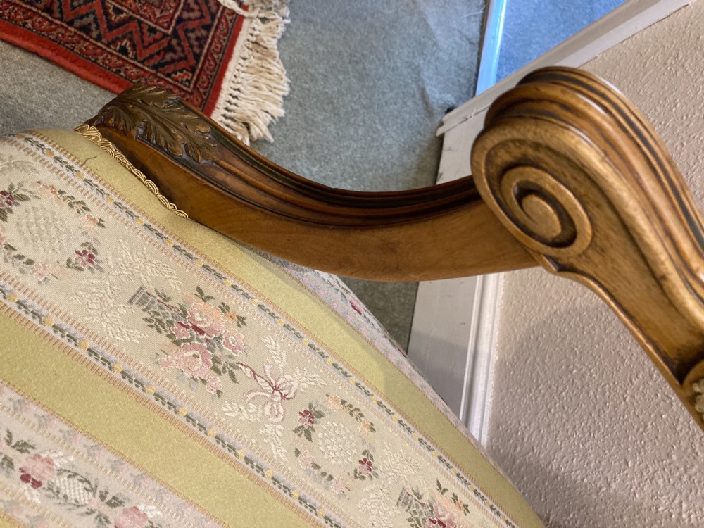Victorian satinwood armchair  View V