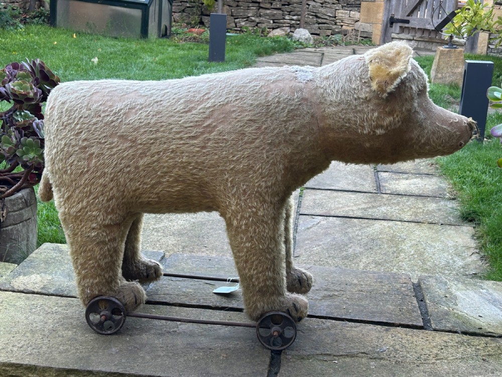 Toy Bear on wheels  View III